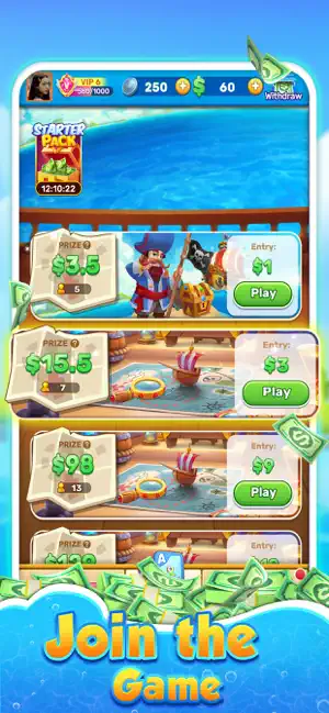 Solitaire Riches:Win Cash iPhone screenshot 1
