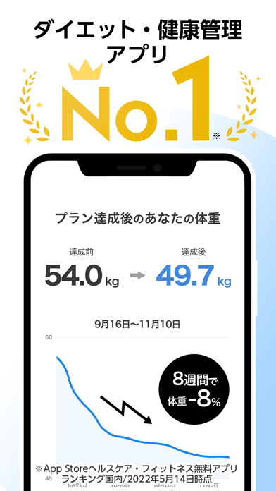 ダイエット OWN.App 食事・筋トレ・睡眠管理アプリスクリーンショット