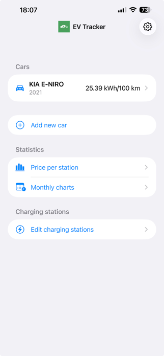 EVTracker App Screenshot 1 of 9