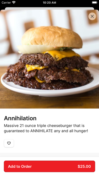 The Region Burgers iPhone screenshot 4 - Food & Drink app