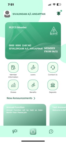 NLFCS Member App screenshot