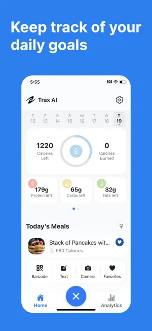 Calorie Tracker - Trax AI screenshot 1