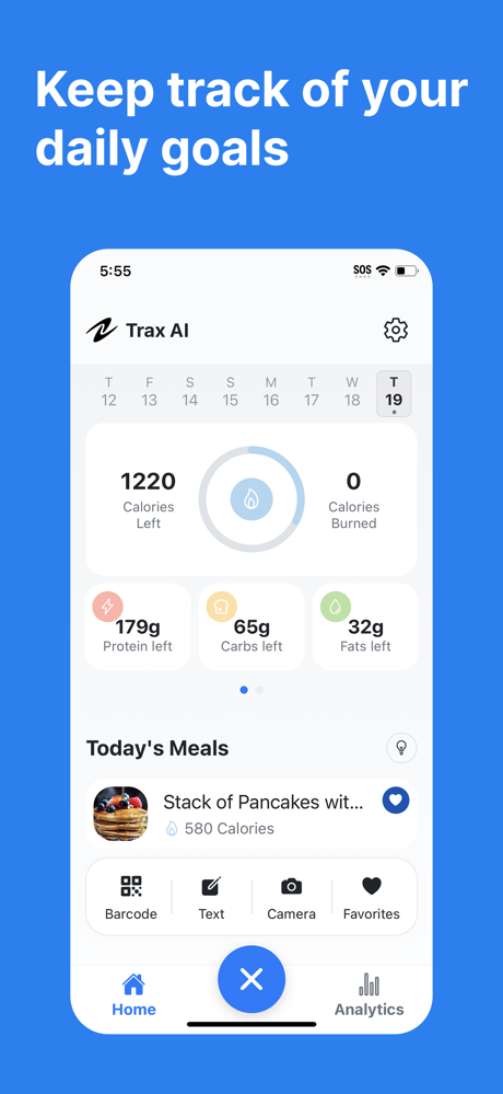 Calorie Tracker - Trax AI screenshot 1