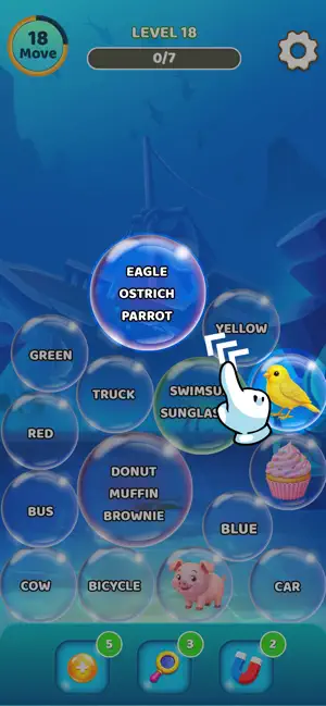 Word Bubble Sort: Pop Puzzle screenshot 2