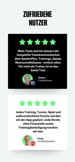 Screenshot von SpielerPlus - Teamorganisation auf dem iPhone 5