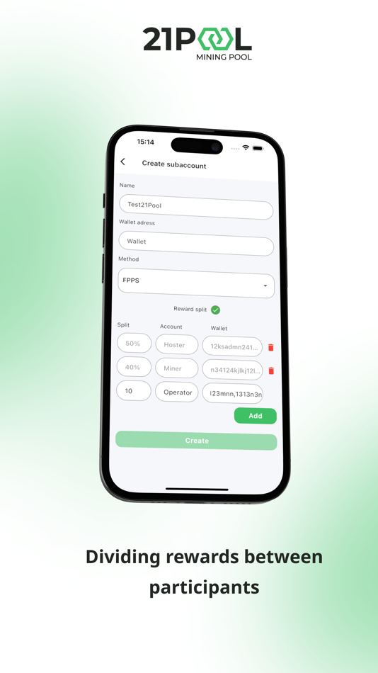 #5. 21Pool – crypto mining pool (iOS) 由: Inter Select Service FZE LLC