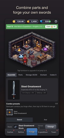 Idle Blade Smith: Forge RPG Screenshot 1 of 6