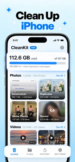 Clean Up iPhone: CleanKit screenshot 1