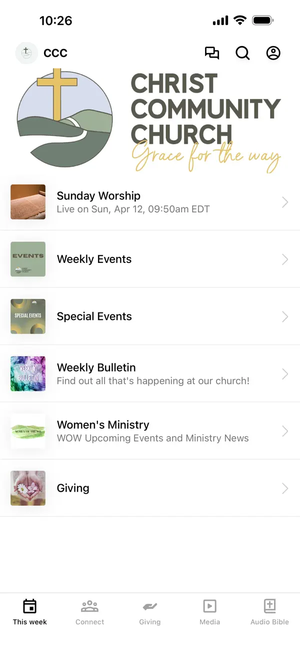 Screenshot #1 pour Christ Community Church DCI