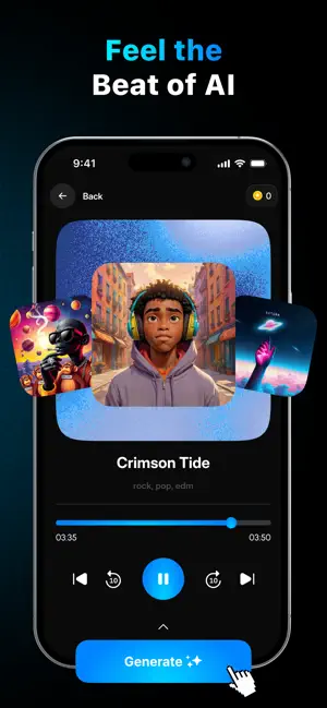 Sonari: AI Music Generator iPhone screenshot 3