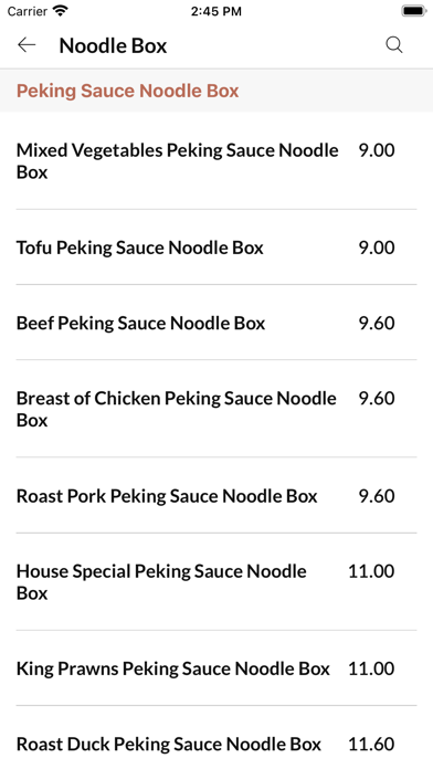 PeonyChineseRestaurantTakeaway Screenshot