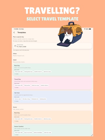 My Cat: Daily Care and Track iPad screenshot