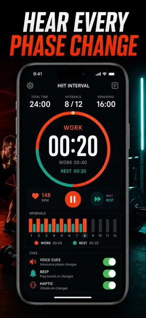 HIIT Workout Timer: Tabata screenshot 4