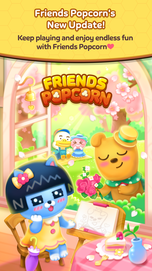 #1. Friends Popcorn (iOS) Ved: Kakao Games Corp.