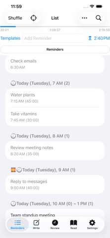 JournalReminders Screenshot 1 of 5