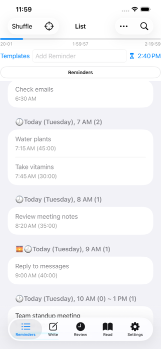 JournalReminders Screenshot 1 of 5