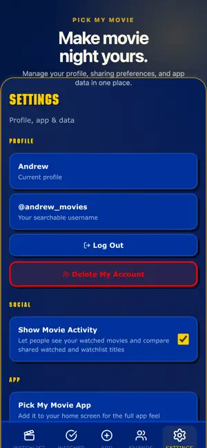 Pick My Movie : Movie Picker screenshot 1