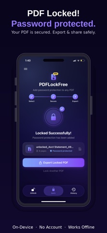 PDF Lock: Unlock & Protect Screenshot 2 of 5