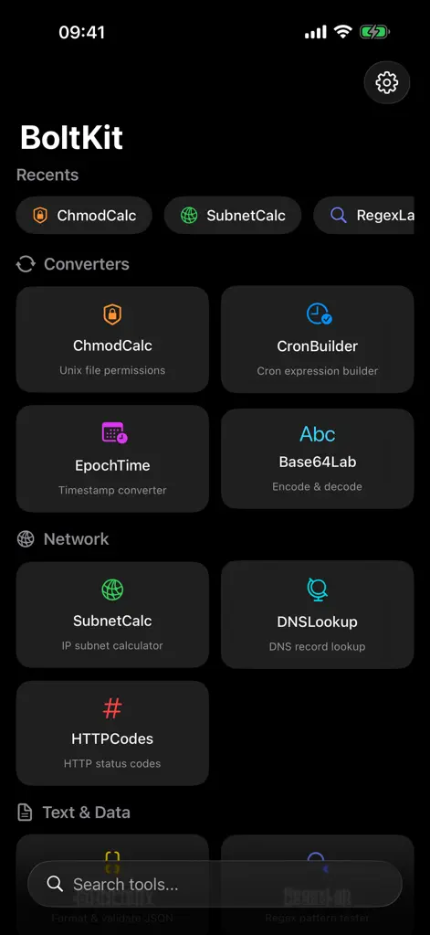 BoltKit - Developer Tools App | MWM