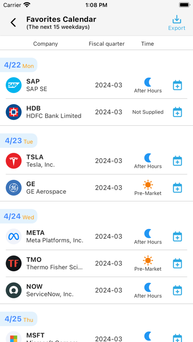 Finance Reports Screenshot