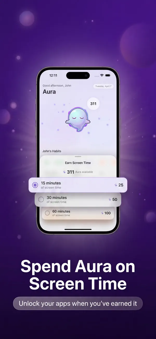 Screenshot #2 pour Aura: Screen Time & Habits