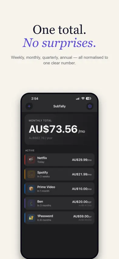 SubTally screenshot 4
