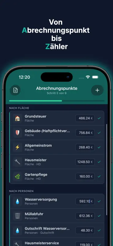 Nebenkosten für Vermieter screenshot 3 of 6