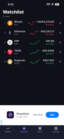 Crypto Pulse: Price Alerts Screenshot 4 of 8
