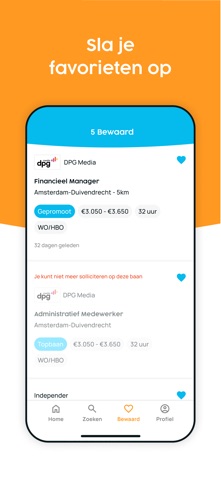 Nationale Vacaturebank screenshot
