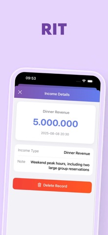 RIT - Restaurant Income Tool iPhone screenshot 2