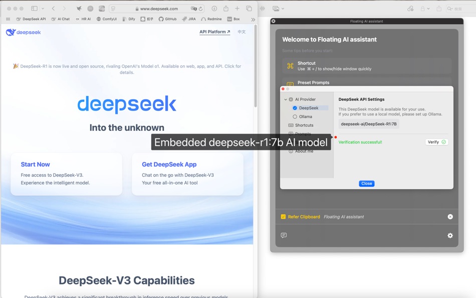#2. Floating AI assistant (macOS) Podle: 斐 王