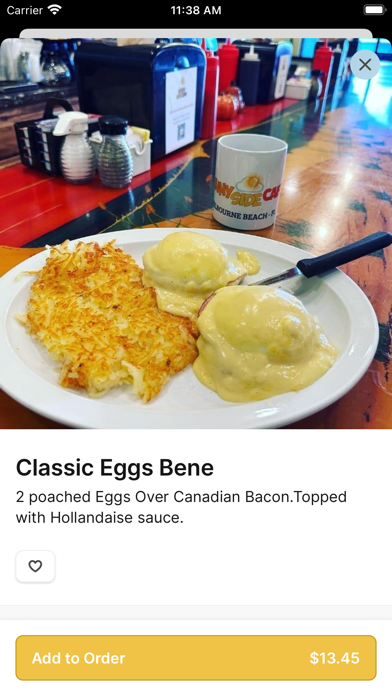 Sunnyside Cafe iPhone screenshot 3 - Food & Drink app