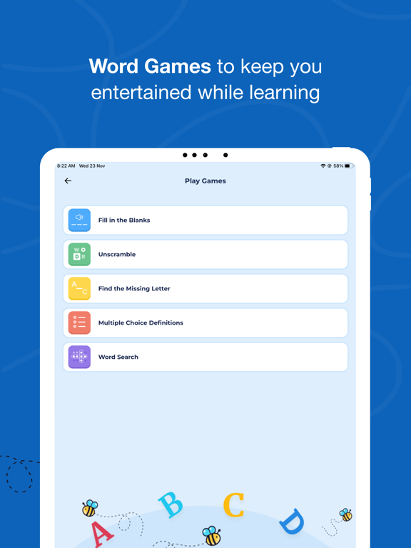 Screenshot #6 pour Buzzy Bee Spelling
