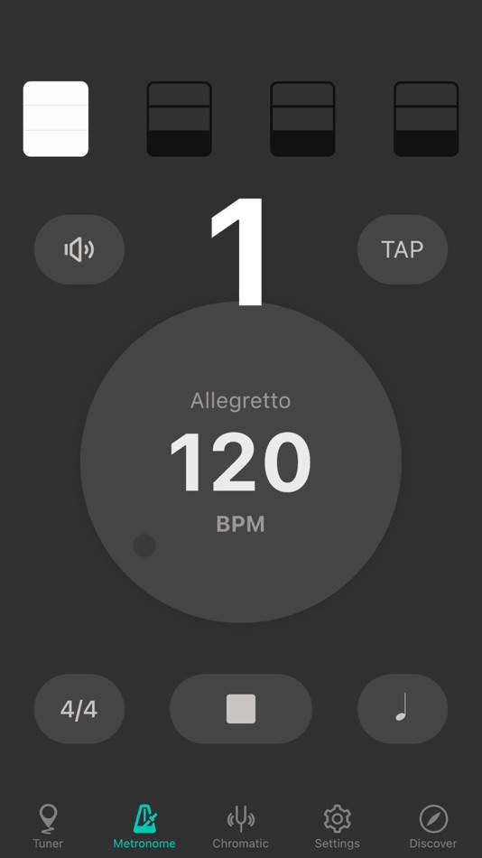 #6. Erhu Tuner - Tuner & Metronome (iOS) 由: Qiaochu Zhu