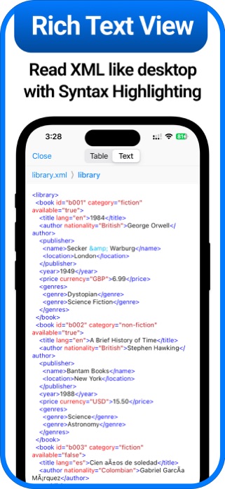 XML Viewer & XML Editor Screenshot 5 of 7