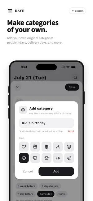 DAYE: Birthday & Anniversary screenshot 4