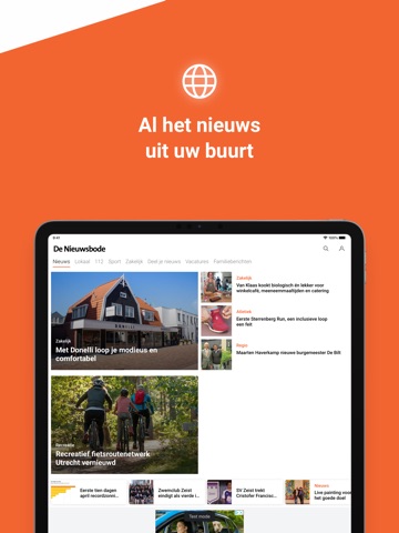 De Nieuwsbode iPad screenshot