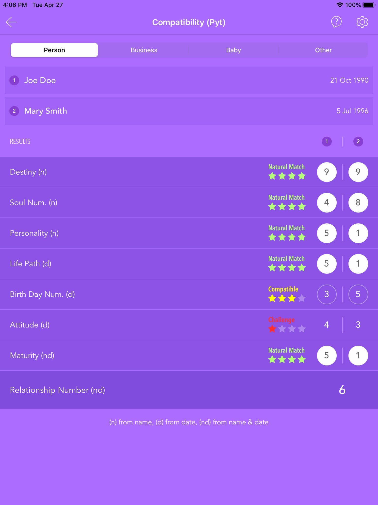 Pocket Numerology Pro screenshot 4