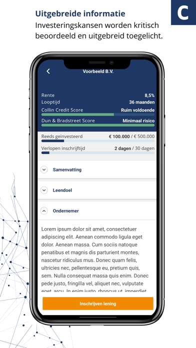 Collin investeerdersapp Screenshot