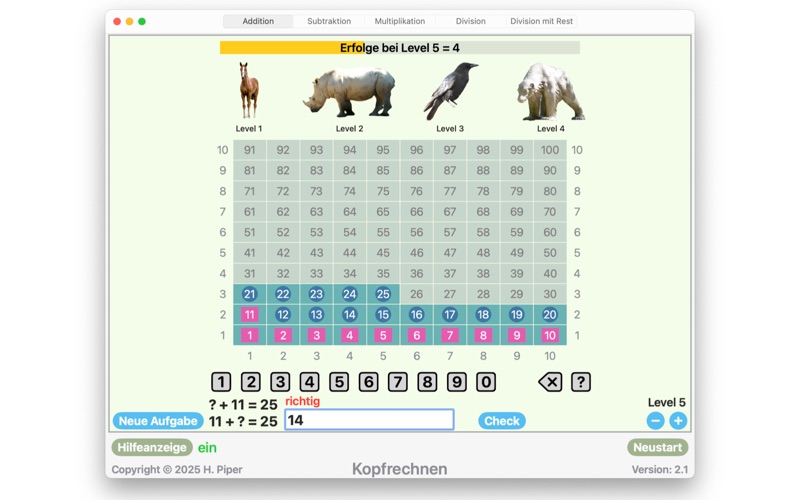 Mental Arithmetic M app screenshot