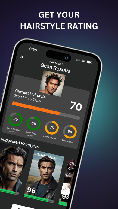 HairMax - AI Hair Stylist Screenshot