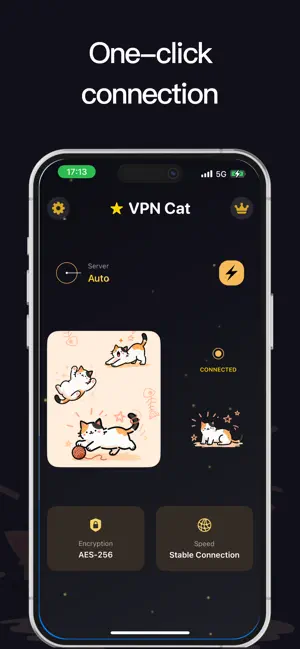 VPN cat: Fast Unlimited 2026 screenshot 2