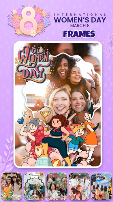 Women's Day Pip Photo Frame Screenshot