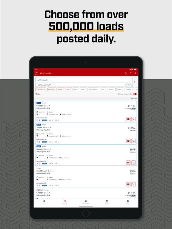 Truckstop Go iPad screenshot 2 - Business app