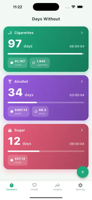Zeronaut: Quit & Sober Days screenshot 1