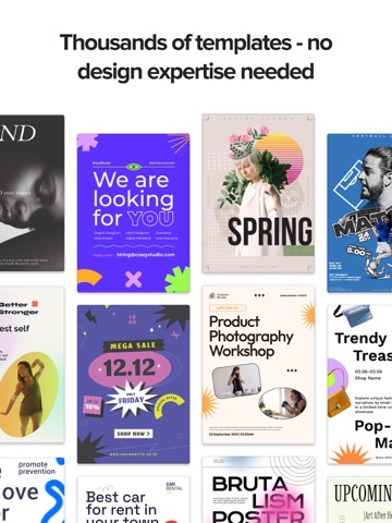 Poster Maker - Flyers Design iPad screenshot
