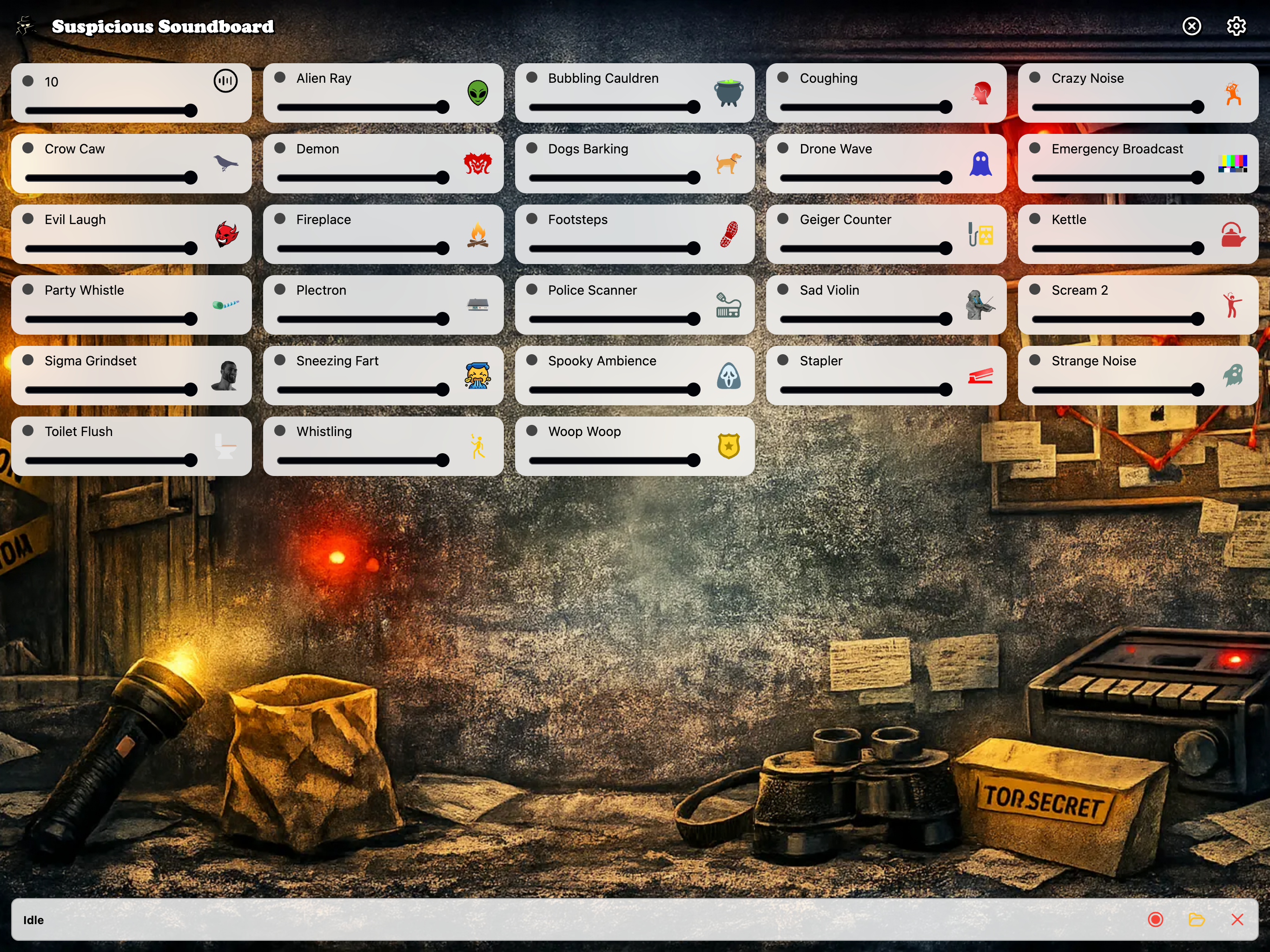 Suspicious Soundboard