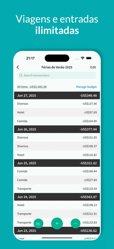 Tripcoin - Orçamento de viagem screenshot 2 of 7