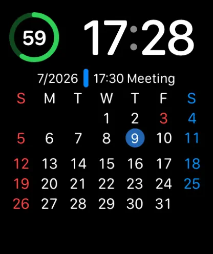 Screenshot #1 pour CalCs - Calendar Complications