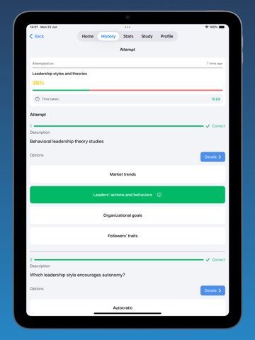 Business Administration iPad screenshot